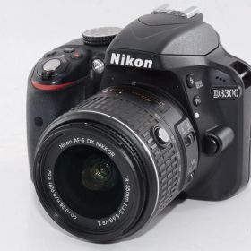 【中古】【外観並級】Nikon デジタル一眼レフカメラ D3300 18-55 VR IIレンズキット ブラック D3300LKBK
