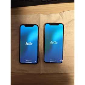 アップル(Apple)の美品アップル iPhone12 64GB ブラック ホワイト SIMフリー2台(スマートフォン本体)