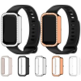 Xiaomi Smart Band 9 Active ケース 耐衝撃 カバー メッキ ハードケース かわいい/きらきら ラインストーン エレガント 保護ケース シャ