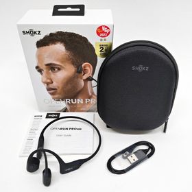 SHOKZ OPENRUN PRO 骨伝導 ヘッドホン Bluetooth 5.1 ハイエンドモデル ブラック 10時間連続再生 オープンラン プロ ショックス R2603-118