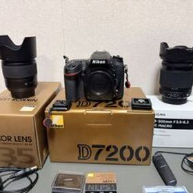 中古 Nikon D7200 AF-S NIKKOR 35mm f/1.8G ED SIGMA 18-300mm f3.5-6.5 フルセット 動作確認済み 不具合無し