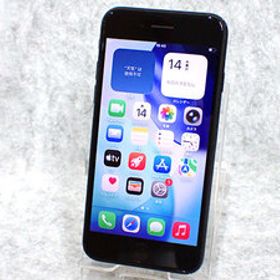 ★【中古】SIMフリー au iPhone SE 第3世代 128GB ミッドナイト 黒 MMYF3J/A 本体 一括購入 制限〇(RZ6-4)