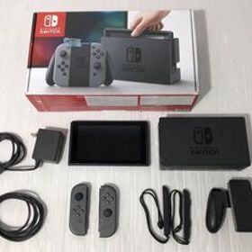 【動作良好】 Nintendo Switch HAC-001 2017年 グレー 箱付き 一式 セット売り 任天堂 ニンテンドー スイッチ