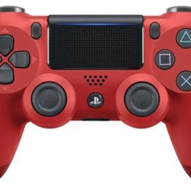 【中古】（新古品・未使用品） 【純正品】ワイヤレスコントローラー (DUALSHOCK 4) マグマ・レッド (CUH-ZCT2J11)