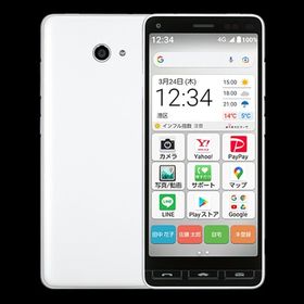 京セラ かんたんスマホ2+ A201KC (ホワイト) [KYSDZ1] 携帯電話