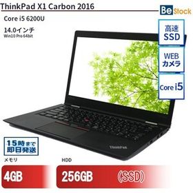 中古 ノートパソコン Lenovo レノボ ThinkPad X1 Carbon 2016 20FCA11FJP Core i5 メモリ：4GB 6ヶ月保証