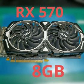 【動作確認済】MSI Radeon RX 570 8GB 低負荷運用 3