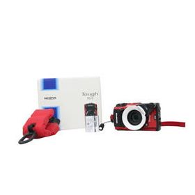 【返品保証】 【元箱付き】オリンパス Olympus Tough TG-5 レッド 4x バッテリー付き コンパクトデジタルカメラ e6712