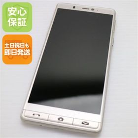 シャープ(SHARP)の超美品 シンプルスマホ5 シャンパンゴールド M999(スマートフォン本体)