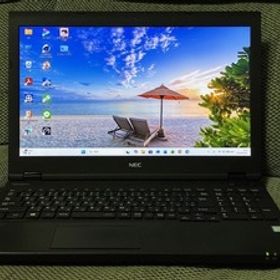 値下！①NEC VersaPro VKM17X-3 第8世代CPU Corei5-8350U ＠1.70GHz 増設8GB 高速SSD256GB Windows11Pro(25H2) 15.6型 テンキー office365