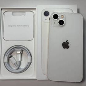 ★☆iPhone13 SIMフリー バッテリー83% 128GB ホワイト iPhone Starlight White スターライト☆★美品