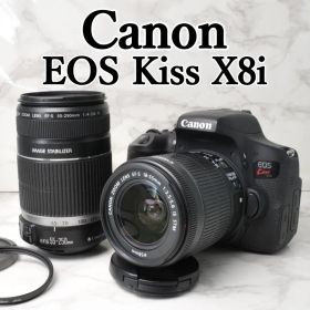 Canon EOS Kiss X8i⭐️Wi-Fi スマホ転送 ダブルレンズ