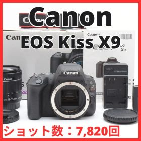 C12[7446]35★美品★ キヤノン Canon EOS Kiss X9 ボディ 18-55mm IS STM レンズキット 【ショット数 7,820回】