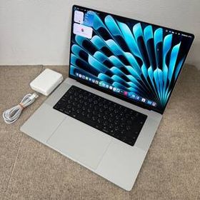 【送料無料】美品 Apple MacBook Pro 16(2021, A2485) M1 Pro / RAM 32GB / SSD 512GB / シルバー / 充放電回数 : 109 [MC118]