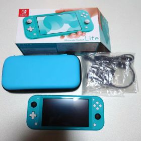 Nintendo Switch Lite ターコイズ 充電器とケース付き