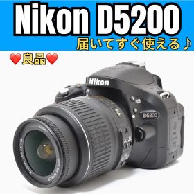 ❤️Nikon D5200❤️ 一眼レフ 手ぶれ補正 スマホ転送可 スマホ転送