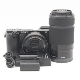 ソニー(SONY)のSONY α6000ダブルレンズキット ブラック(コンパクトデジタルカメラ)