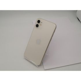 【中古】Apple au 【SIMロック解除済み】 iPhone 11 64GB ホワイト MWLU2J/A【広島本通】保証期間１ヶ月【ランクC】