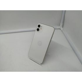 【中古】Apple au 【SIMロック解除済み】 iPhone 11 64GB ホワイト MWLU2J/A【札幌】保証期間１ヶ月【ランクC】