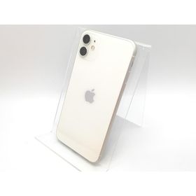 【中古】Apple au 【SIMロック解除済み】 iPhone 11 64GB ホワイト MWLU2J/A【高崎モントレー】保証期間１週間【ランクC】