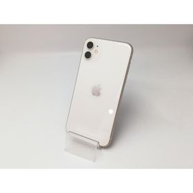 【中古】Apple au 【SIMロック解除済み】 iPhone 11 64GB ホワイト MWLU2J/A【福岡天神】保証期間１ヶ月【ランクC】