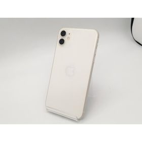 【中古】Apple 国内版 【SIMフリー】 iPhone 11 64GB ホワイト MWLU2J/A【広島本通】保証期間１ヶ月【ランクC】
