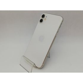 【中古】Apple SoftBank 【SIMロック解除済み】 iPhone 11 64GB ホワイト MWLU2J/A【秋葉本店】保証期間１ヶ月【ランクB】