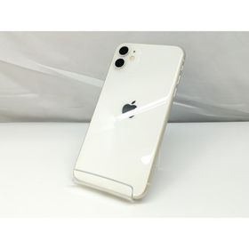 【中古】Apple SoftBank 【SIMロック解除済み】 iPhone 11 64GB ホワイト MWLU2J/A【札幌】保証期間１ヶ月【ランクB】