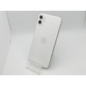 【中古】Apple au 【SIMロック解除済み】 iPhone 11 64GB ホワイト MWLU2J/A【新橋烏森通り】保証期間１ヶ月【ランクB】