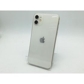 【中古】Apple SoftBank 【SIMロック解除済み】 iPhone 11 64GB ホワイト MWLU2J/A【DS秋葉】保証期間１ヶ月【ランクB】