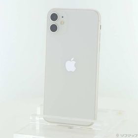 〔中古〕Apple(アップル) iPhone11 64GB ホワイト MWLU2J／A SIMフリー〔262-ud〕