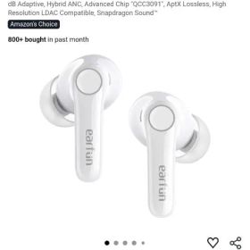 EarFun Air Pro4 ワイヤレスイヤホン グロッシーホワイト