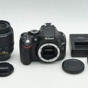 美品 Nikon ニコン D5200 ボディ + AF-S DX 18-55mm VR レンズキット デジタル一眼レフカメラ ブラック 260226a【アルプスカメラ】