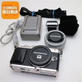 超美品 E-PL7 レンズキット シルバー 即日発送 ミラーレス一眼 OLYMPUS 本体 あすつく 土日祝発送OK