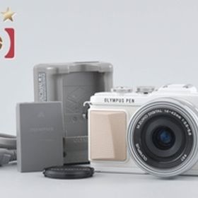 【中古】OLYMPUS オリンパス PEN Lite E-PL7 14-42mm EZレンズキット ホワイト シャッター回数僅少