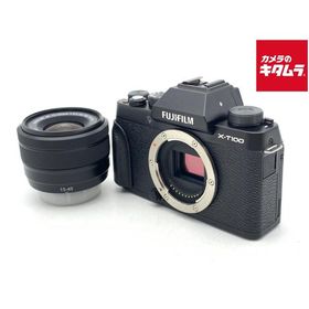 【中古】 【良品】 フジフイルム X-T100 レンズキット ブラック