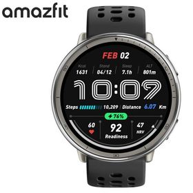 アマズフィット 腕時計 AMAZFIT スマートウォッチ アクティブ2 ユニセックス ブラック シリコン ベルト SP170073-C226 ランニング 睡眠 人気 おすすめ