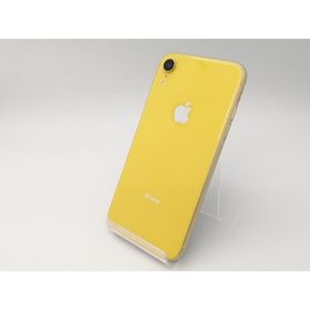 【中古】Apple au 【SIMロック解除済み】 iPhone XR 64GB イエロー MT082J/A【広島本通】保証期間１ヶ月【ランクC】