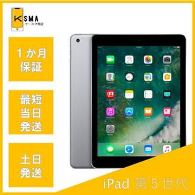 iPad 第5世代 Wi-Fi+Cellularモデル 32GB SIMロック解除済み スペースグレイ Bランク