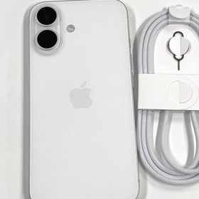 【モバイルBOX】新品同様 電池100%SIMフリー iPhone16 128GB White