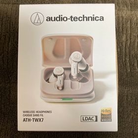 オーディオテクニカ(audio-technica)のaudio-technica ワイヤレスイヤホン ATH-TWX7 WH(ヘッドフォン/イヤフォン)