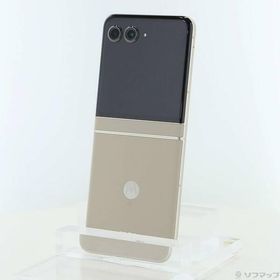〔中古〕Motorola(モトローラ) motorola razr 50 512GB サンドクリーム PB230001JP SIMフリー〔258-ud〕