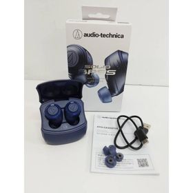 【良品】audio-technica SOLID BASS/ATH-CKS50TW/ワイヤレスイヤホン/ブルー