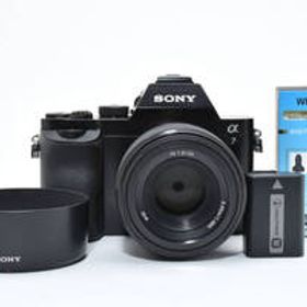 SONY α7 初代 ボディ ILCE-7R フルサイズ 低シャッター2,179回 動作良好 / FE 50mm F1.8 レンズ(美品）付き!! T50325