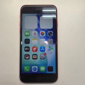 訳あり iPhone SE3 64GB レッド 84% 背面割れ