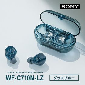 ワイヤレス ノイズキャンセリング ステレオヘッドセット グラスブルー SONY (ソニー) WF-C710N-LZ