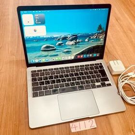 【動作確認済】 MacBook air 13インチ 2020 Apple M1 8GB 512GB 動画編集可能 カメラ内蔵 ノートPC SSD搭載 macOSインストール済 【4112】