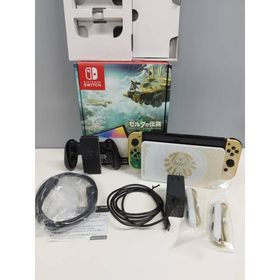 【未使用に近い】Nintendo Switch 有機ELモデル HEG-001/2023年製/ゼルダの伝説Tear of the Kingdomエディション〈HEG-S-KDAAA〉