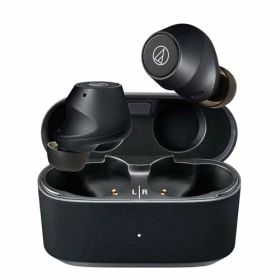 オーディオテクニカ ATH-CKS30TW+(E) ワイヤレスイヤホン bluetooth ノイズキャンセリング 重低音 最大約20時間再生 IP55 防水防塵 マルチポイント対応 小型軽量 アプリ対応 ヒアスルー 低遅延モード 置き忘れアラート BK