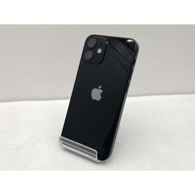 【中古】Apple UQmobile 【SIMロック解除済み】 iPhone 12 mini 64GB ブラック MGA03J/A【仙台イービーンズ】保証期間１ヶ月【ランクC】